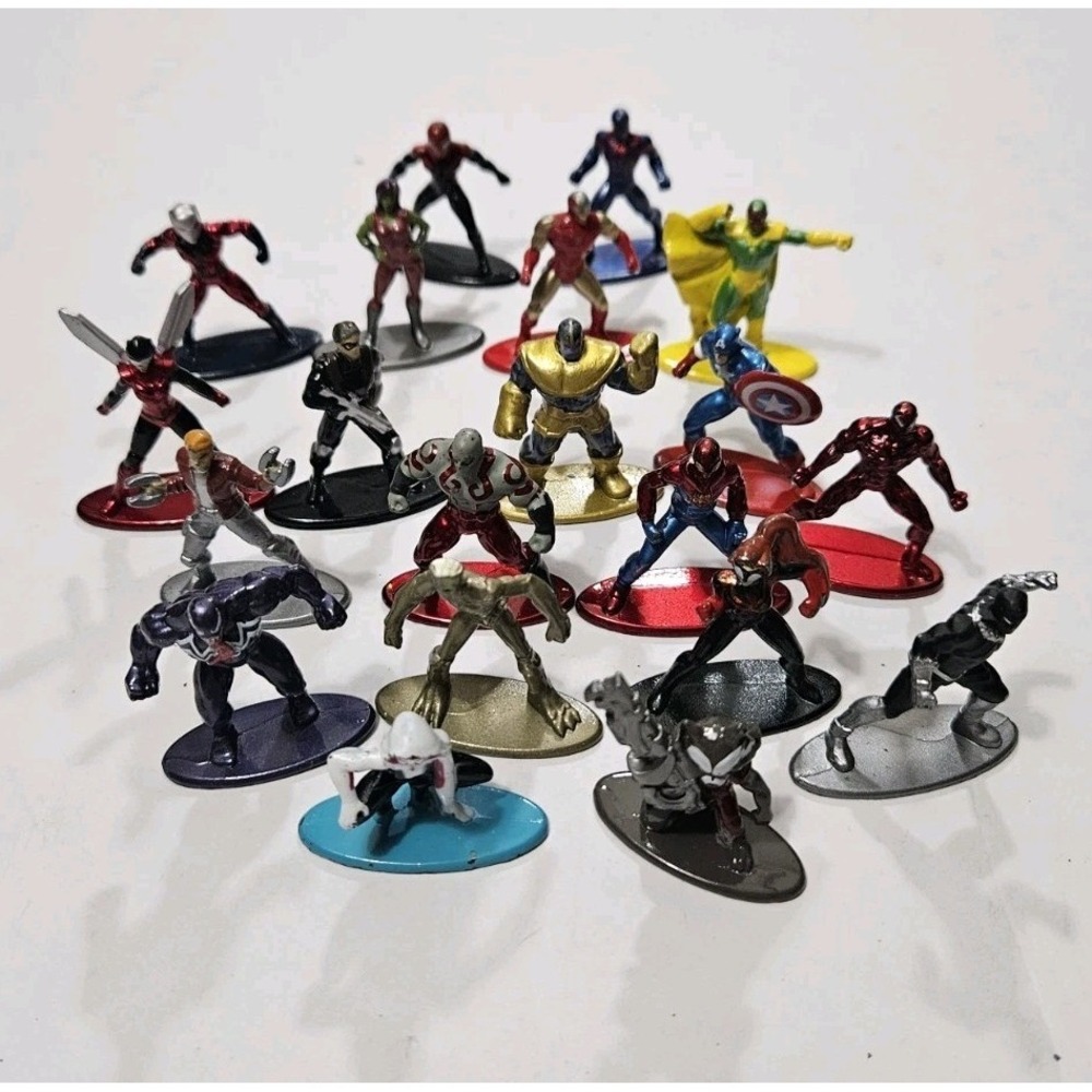Jada Toys Marvel Nano Metalfigs MiniFigures DieCast Metal Lot Of‎ 20 Figures
